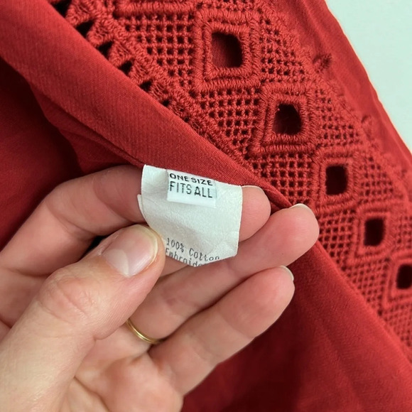 Jen’s Pirate Booty Kimono Short Flowy Lace Boho One Size - Picture 7 of 7